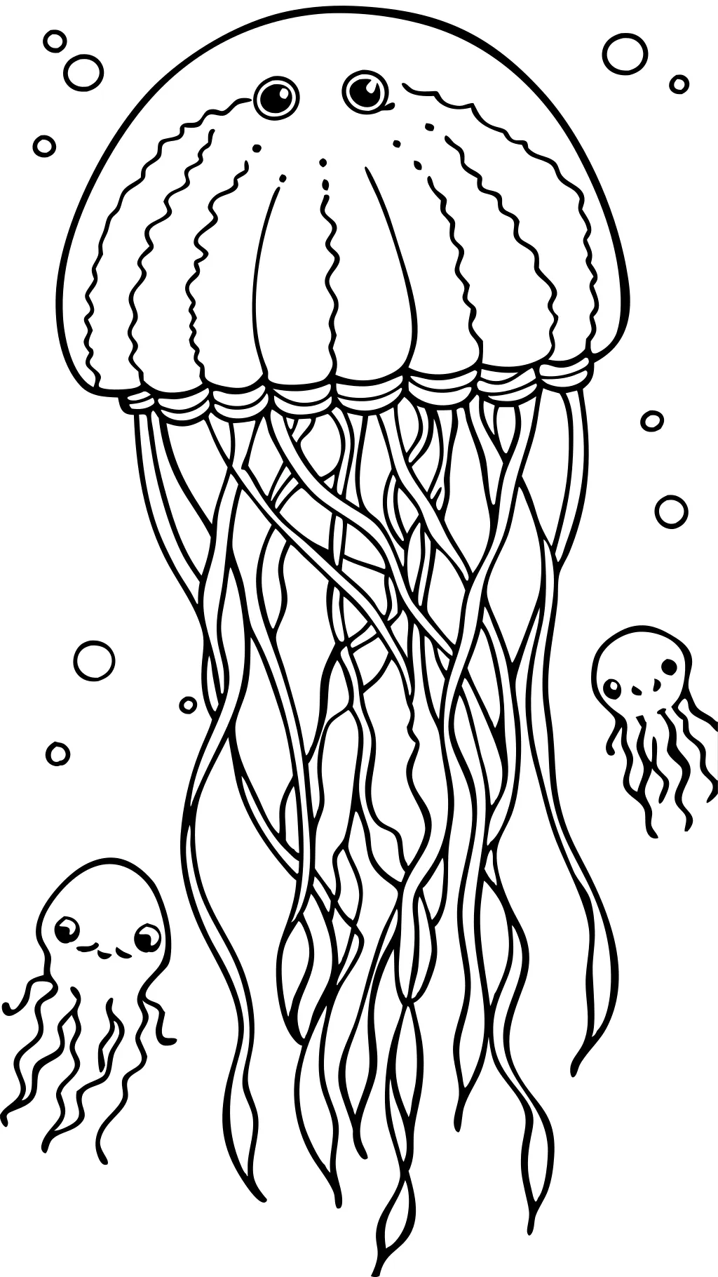 jellyfish coloring page